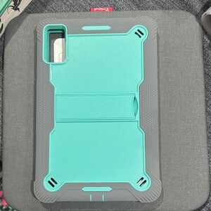 Rugged Teal and Gray Tablet Case